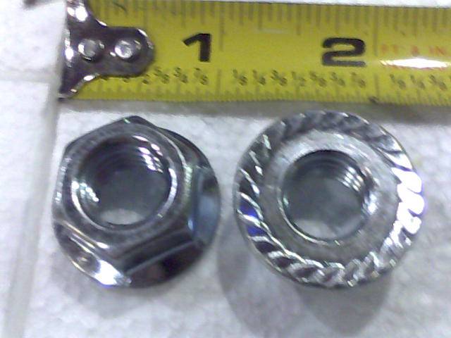 1/2-13 Hex Fange Nuts Zinc w/