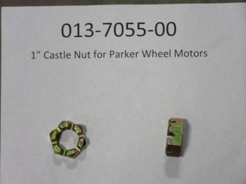1" Castle Nut for Parker Wheel Motors