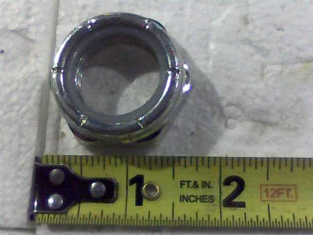 1" Nylock Nut 1/2 Nut - Fine