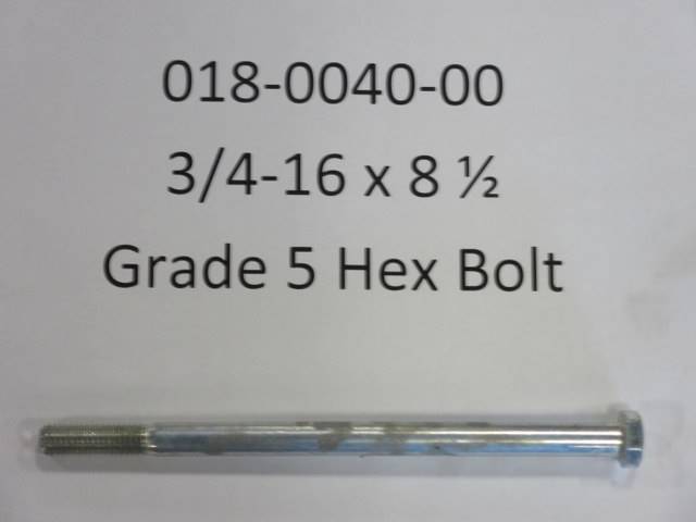 1/2-13x8 1/2 Gr5 Hex Bolt