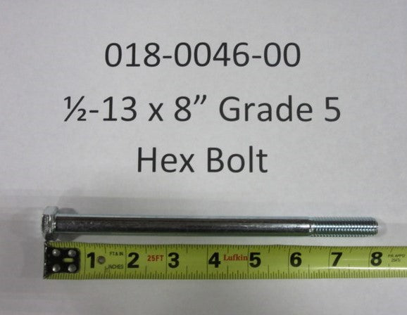 1/2-13 x 8" Grade 5 Hex Bolt