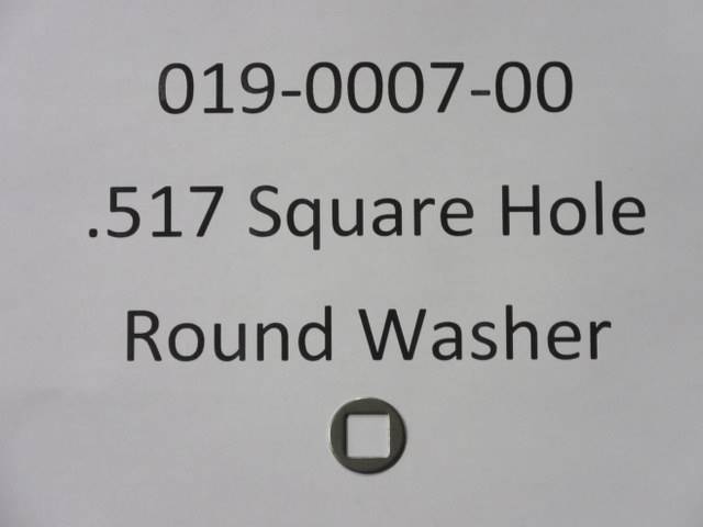 .517 Square Hole Round Washer