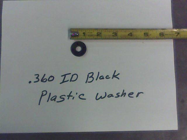 .360 ID Black Plastic Washer