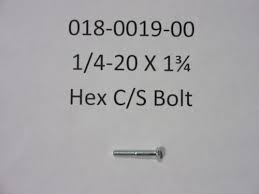 1/4-20 x 1-3/4 Hex C/S Bolt