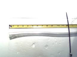 14" 3/8 Clear Hose No Clamp